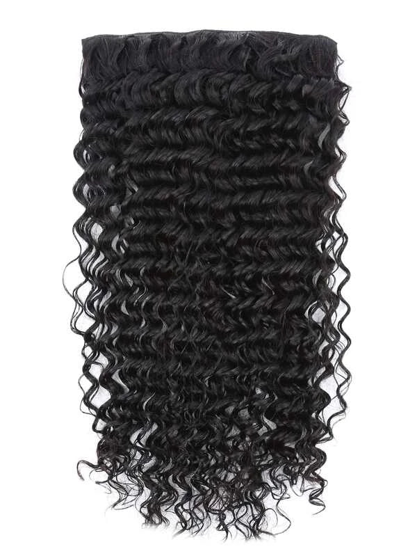 Virgin Brazilian Deep Wave Clip-in Extensions 12A Grade