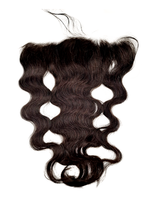 Virgin Brazilian 13X4 Transparent Lace Body Wave  Frontal 12A Grade