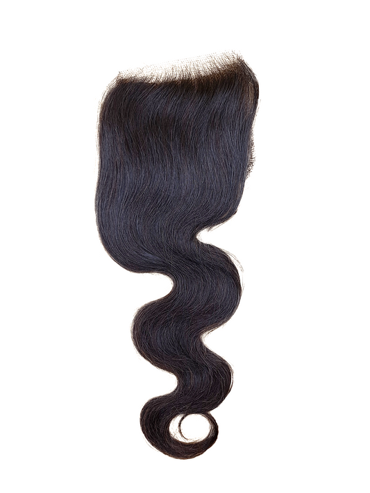 Virgin Brazilian 4X4 HD Lace Body Wave Closure 12A Grade